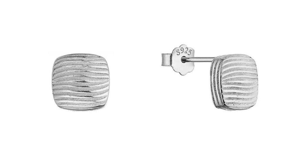 Evolution Group - Pavona Stříbrné náušnice Čtverečky 61147