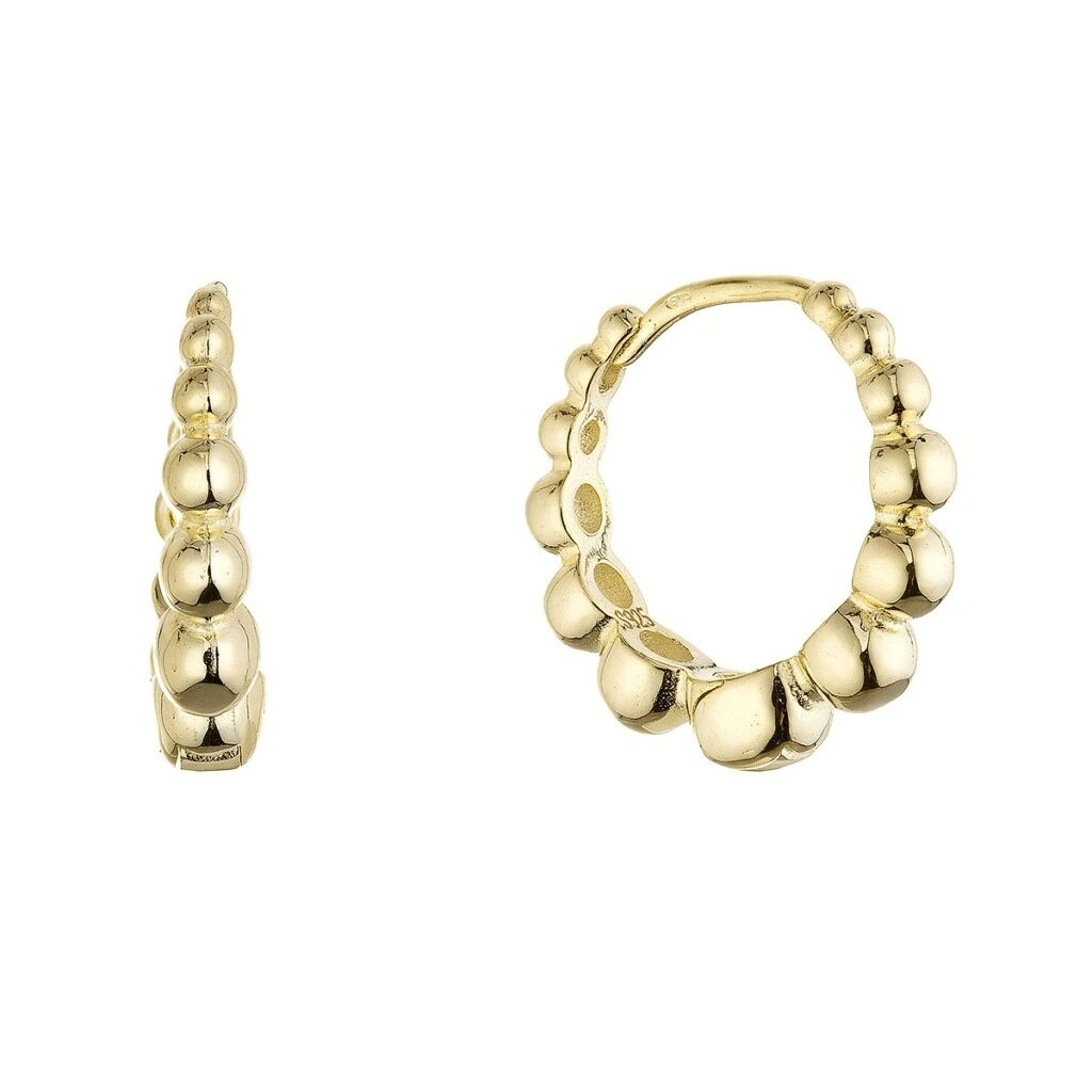 Evolution Group - Pavona Elegantní pozlacené kruhy 61162