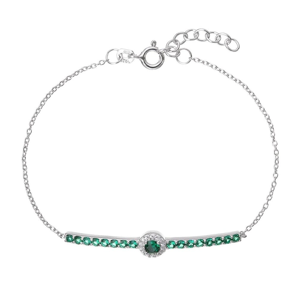 Evolution Group - Pavona Elegantní stříbrný náramek se zirkony 13116.3