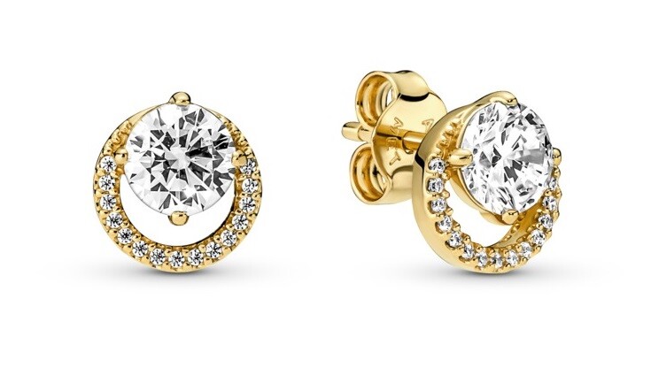 Pandora Náušnice s kubickými zirkony Shine Timeless 261248C01