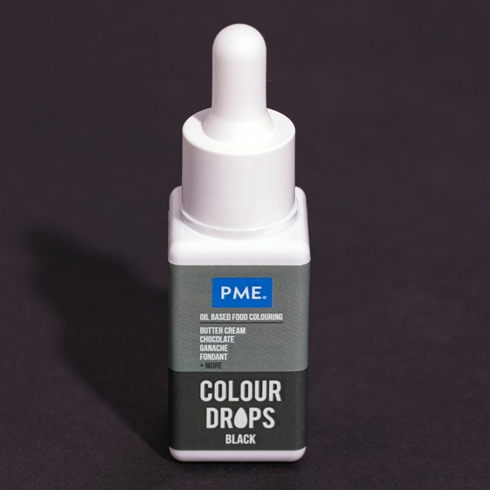 PME Colour Drops – černé barvivo 20 ml - PME