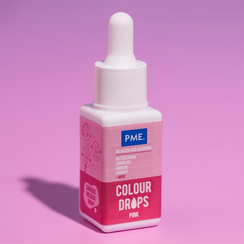 PME Colour Drops – růžové barvivo 20 ml - PME