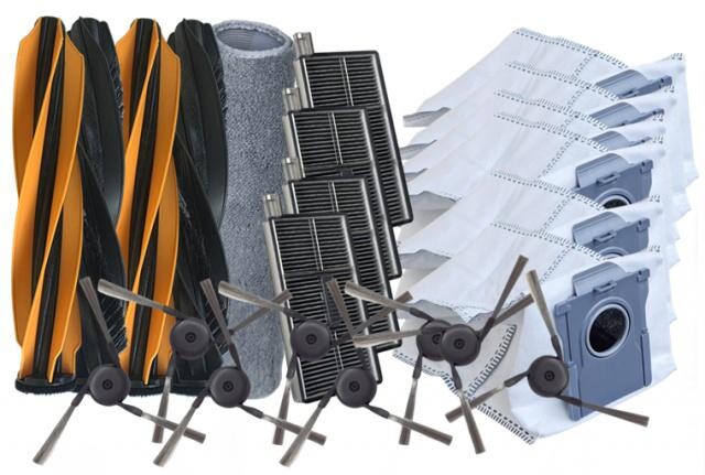 21ks HEPA filtry, kartáče, mop a sáčky pro DREAME Aqua10 Ultra Track, sada