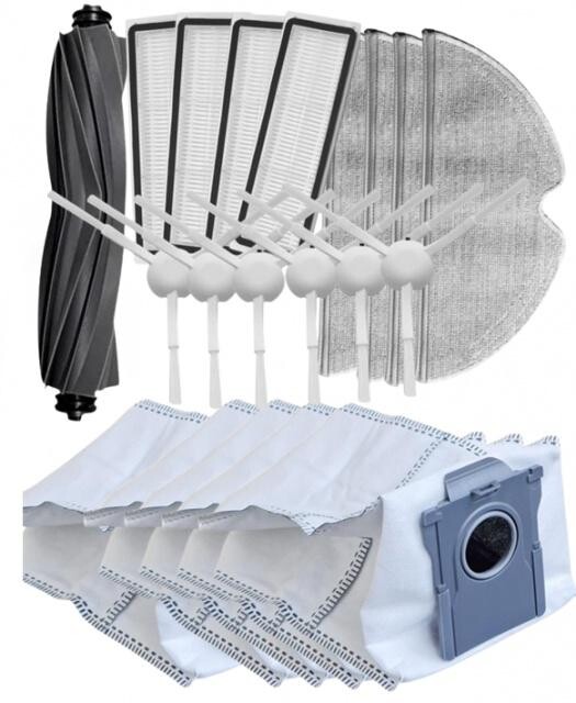 20ks HEPA filtry, kartáče, mopy, sáčky pro MOVA S10 Plus, sada