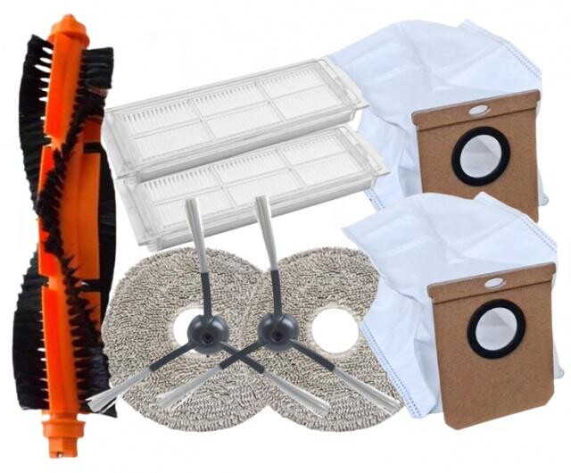 9ks HEPA filtry, kartáče a mopy pro ETA Aquilo Pro 7243, a sáčky, sada