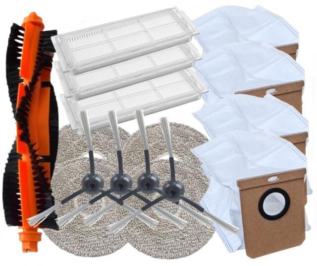 16ks HEPA filtry, mopy, kartáče pro ETA 7243 Aquilo Pro, Conga 11090 a sáčky, sada