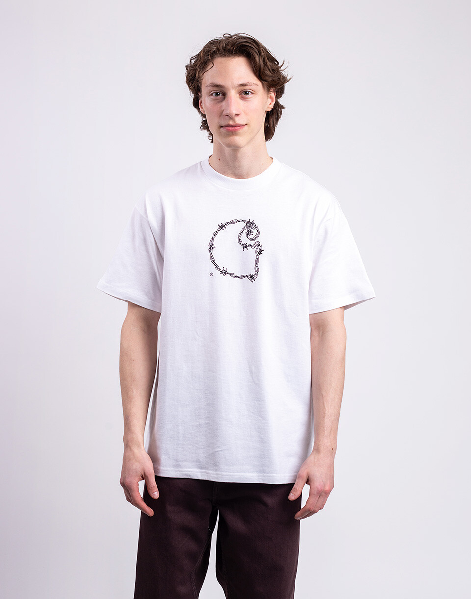 Carhartt WIP S/S Barbwire C T-Shirt White M
