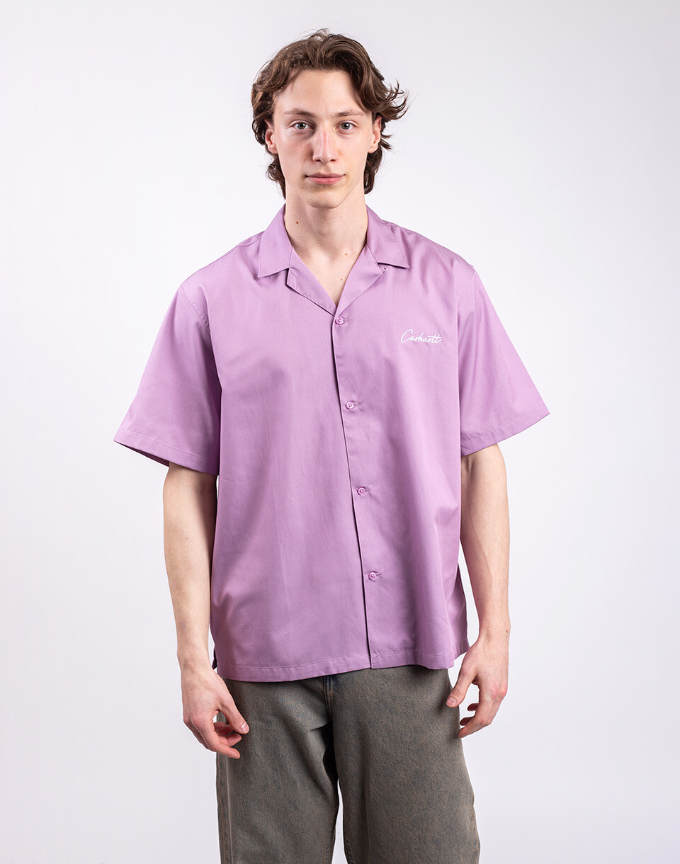 Carhartt WIP S/S Delray Shirt Gentle Purple/White M