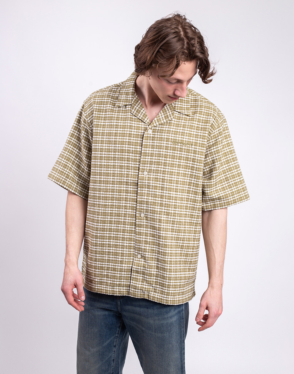 Carhartt WIP S/S Kander Shirt Kander Check, Snake M