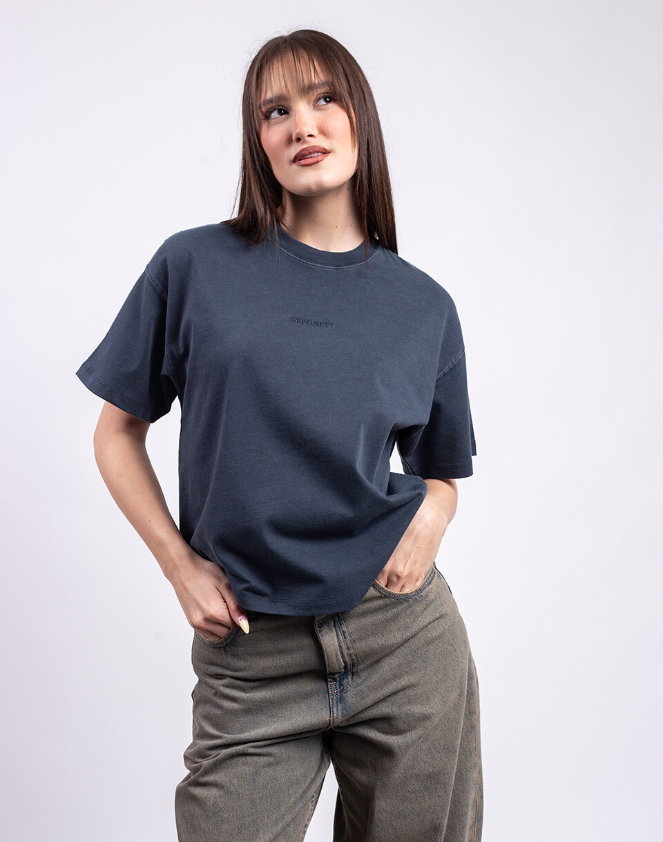 Carhartt WIP W' S/S Benton T-Shirt Carbon garment dyed XS