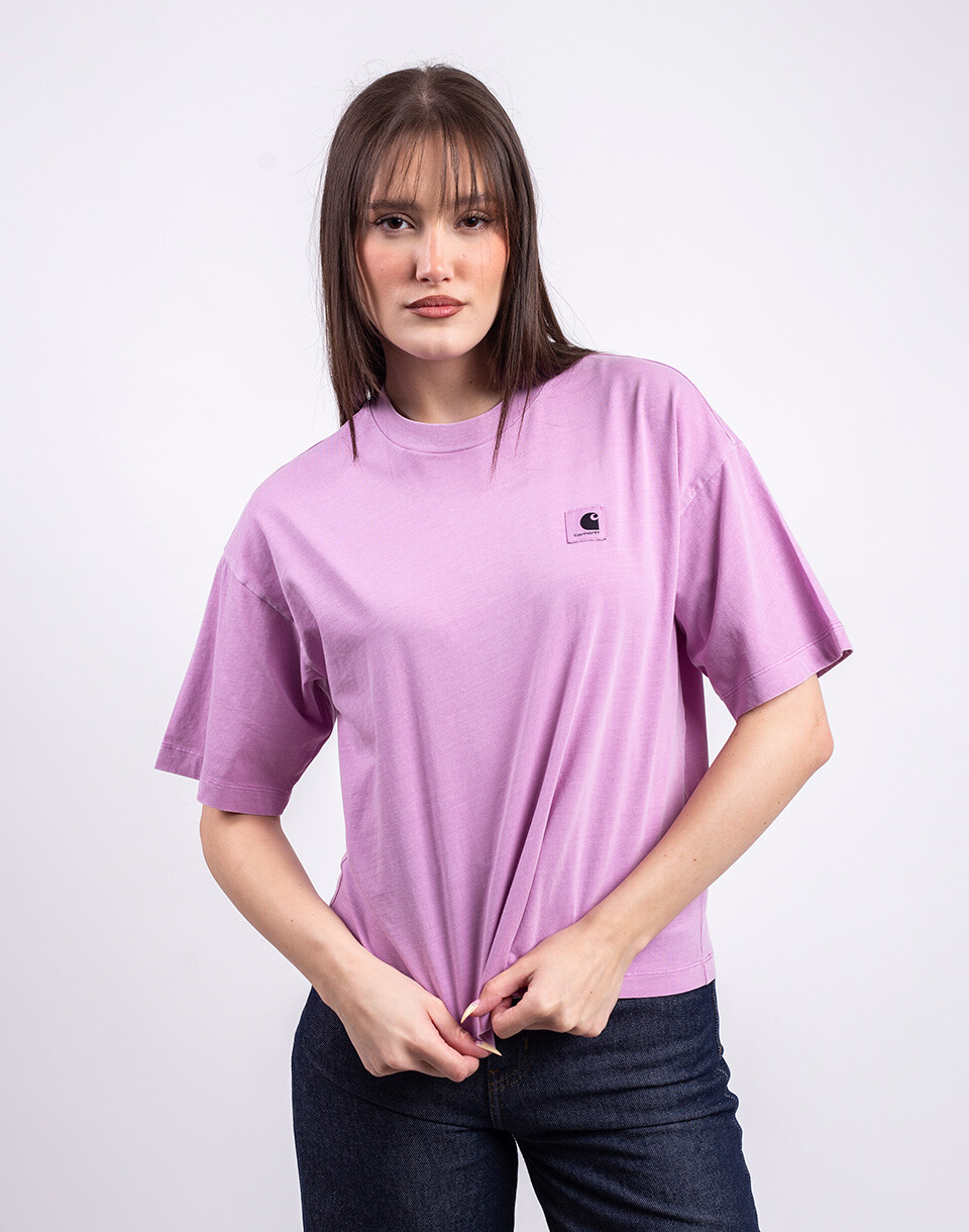 Carhartt WIP W' S/S Nelson T-Shirt Gentle Purple garment dyed XS