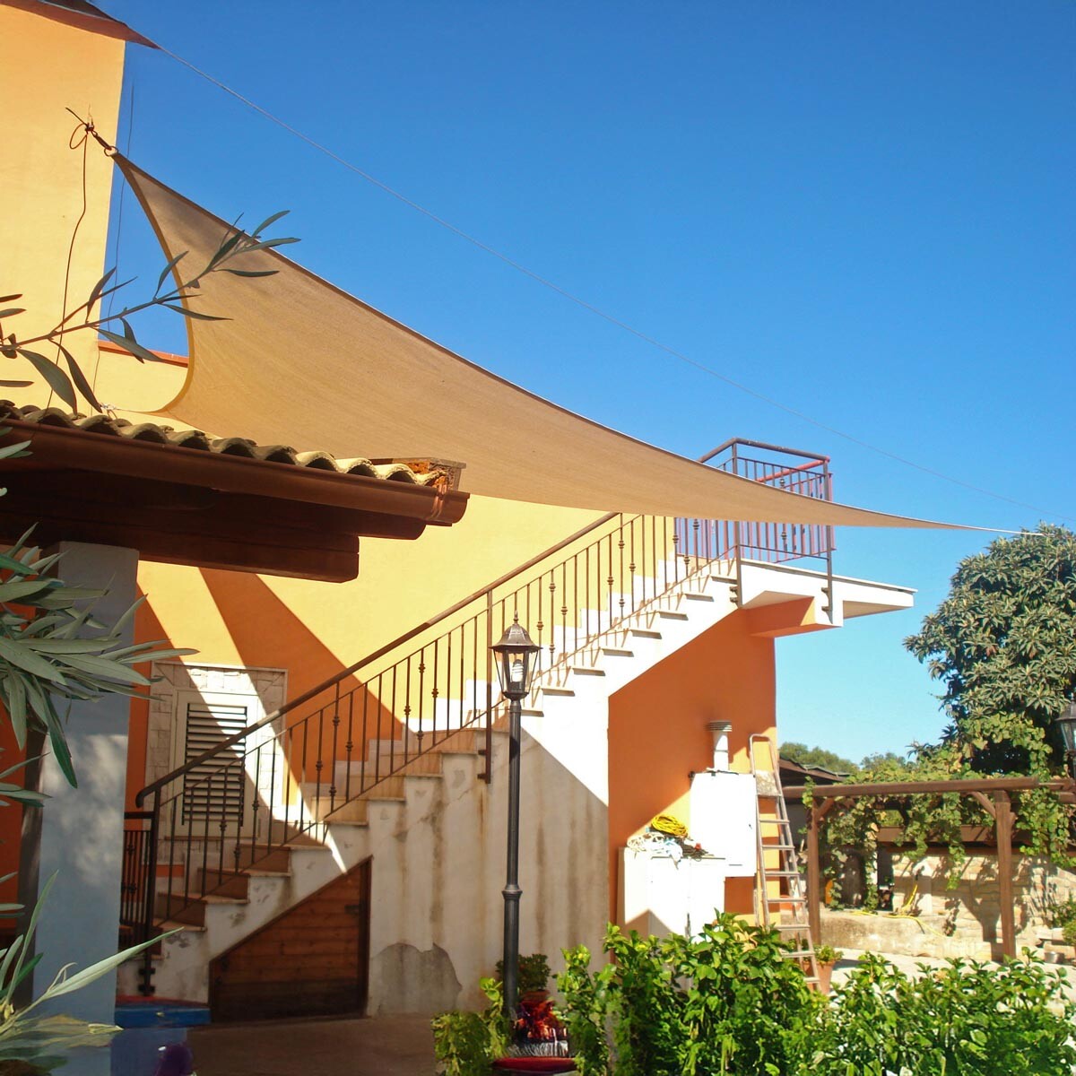 Videx Garden Stínící plachta MERAN, béžová, 300 x 300 cm