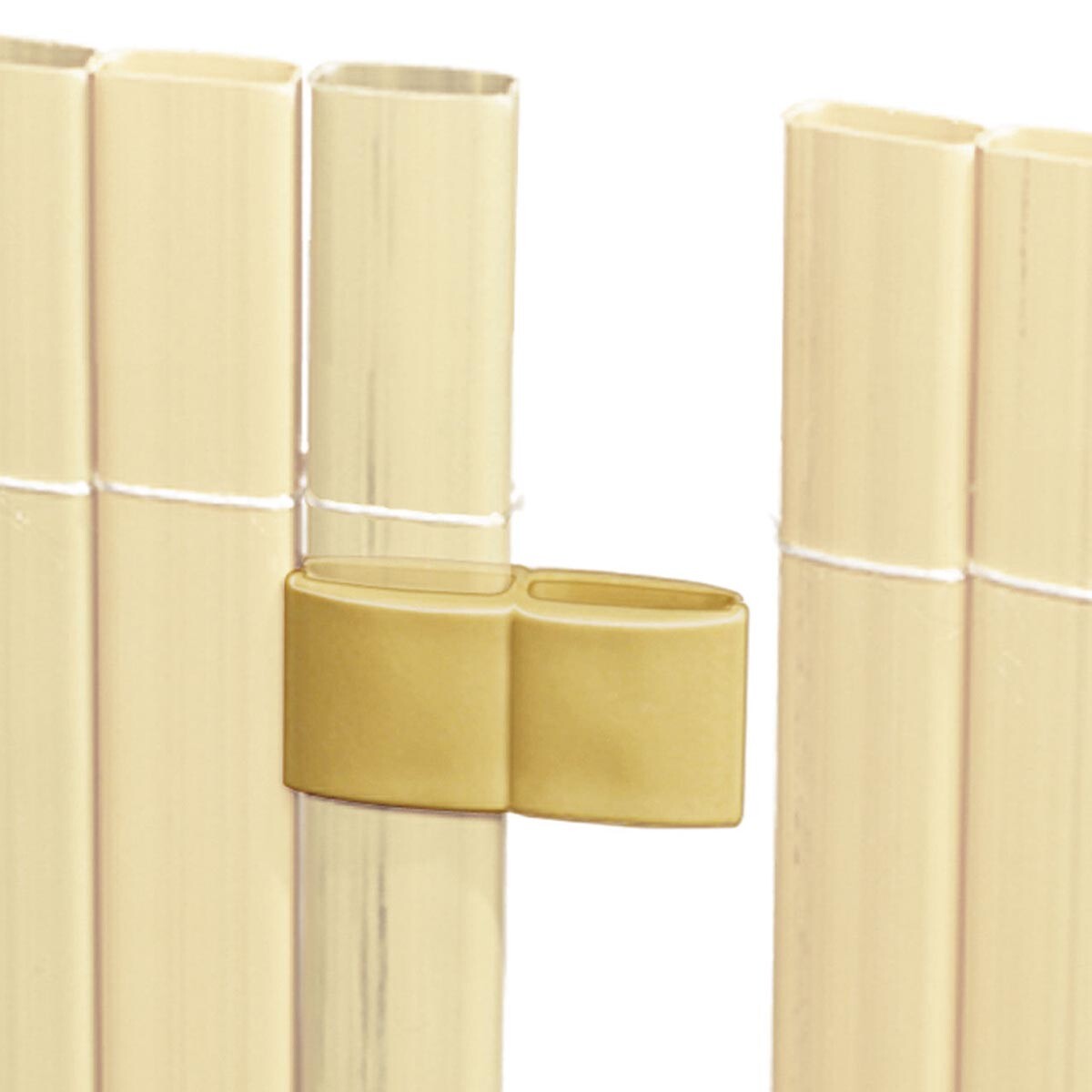 Videx Garden Spojky k zástěně na plot Rügen, barva bambus, 4 ks