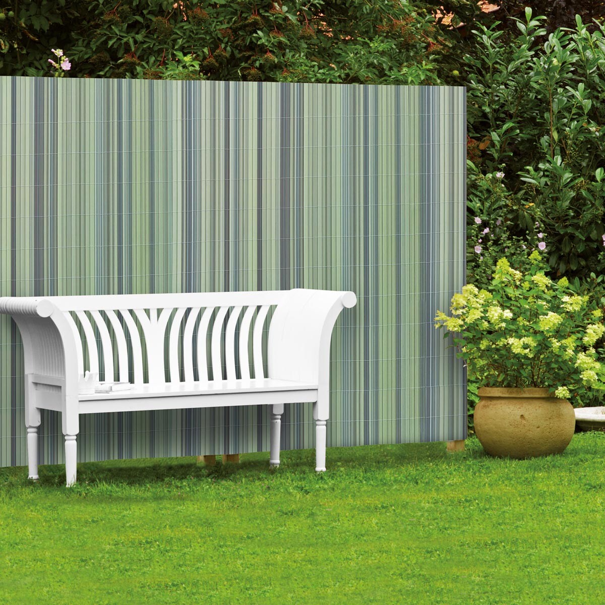 Videx Garden Zástěna na plot Rügen, zelená, 140 x 250 cm