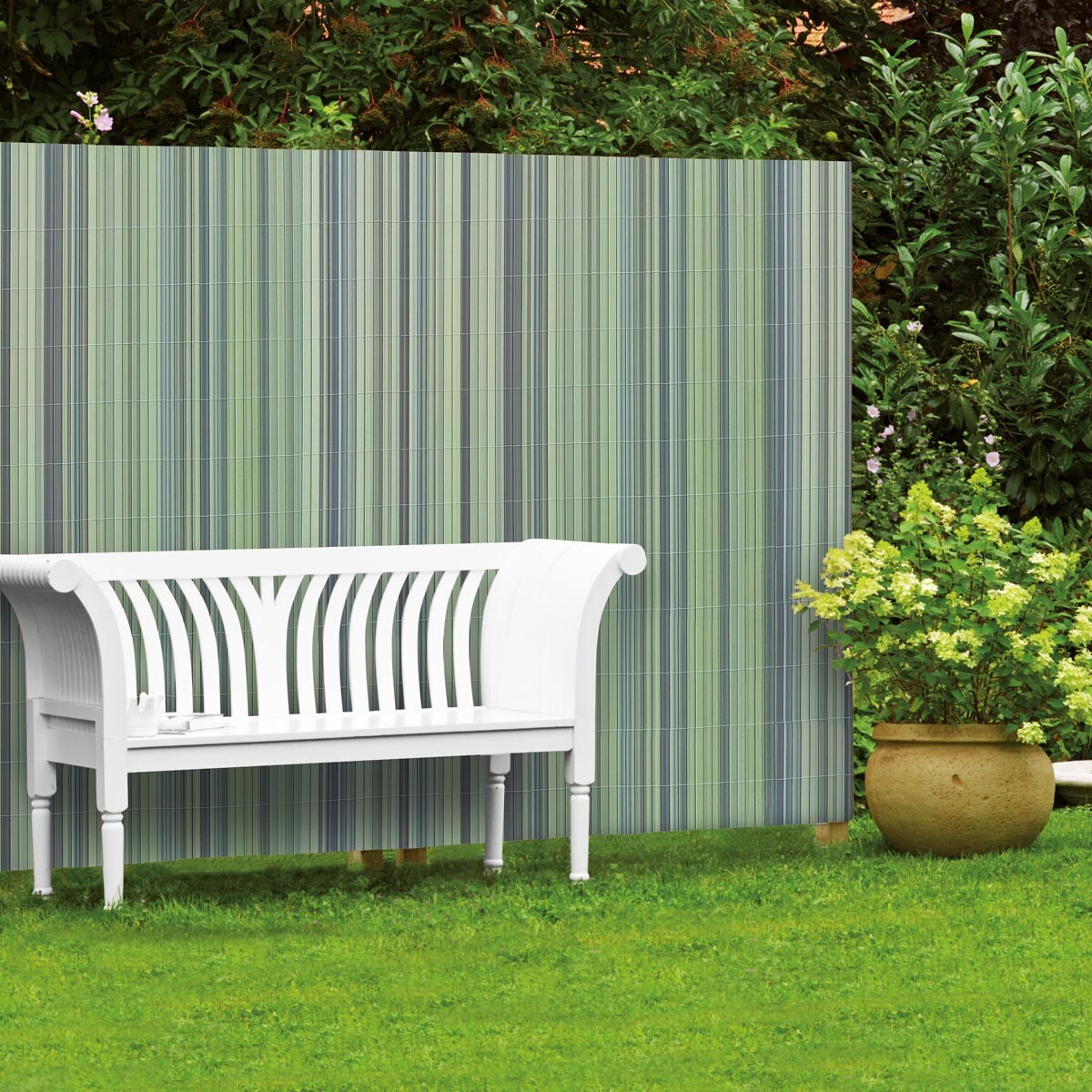 Videx Garden Zástěna na plot Rügen, zelená, 180 x 250 cm