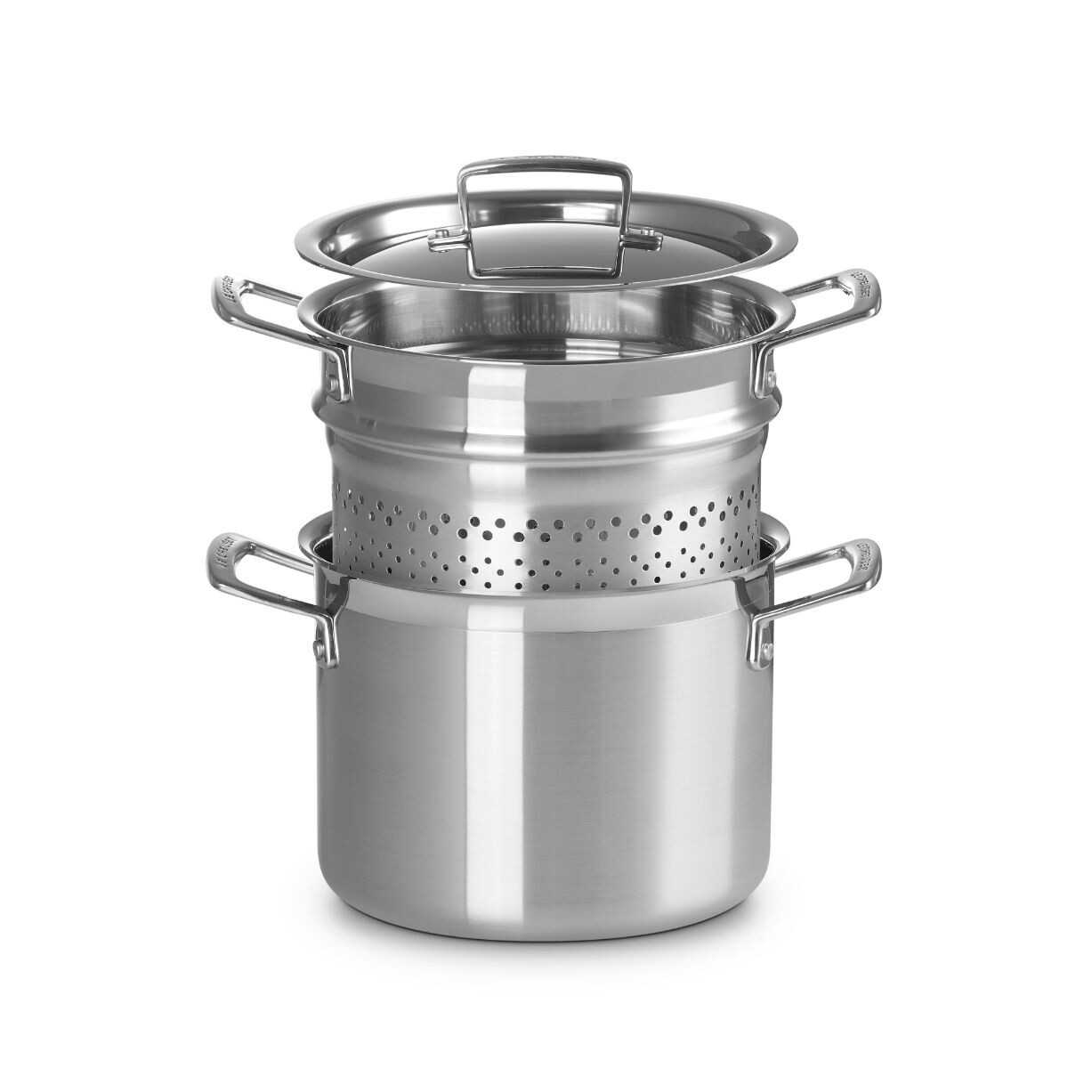 Hrnec na těstoviny CLASSIC 20 cm, 5 l, stříbrná, nerezová ocel, Le Creuset