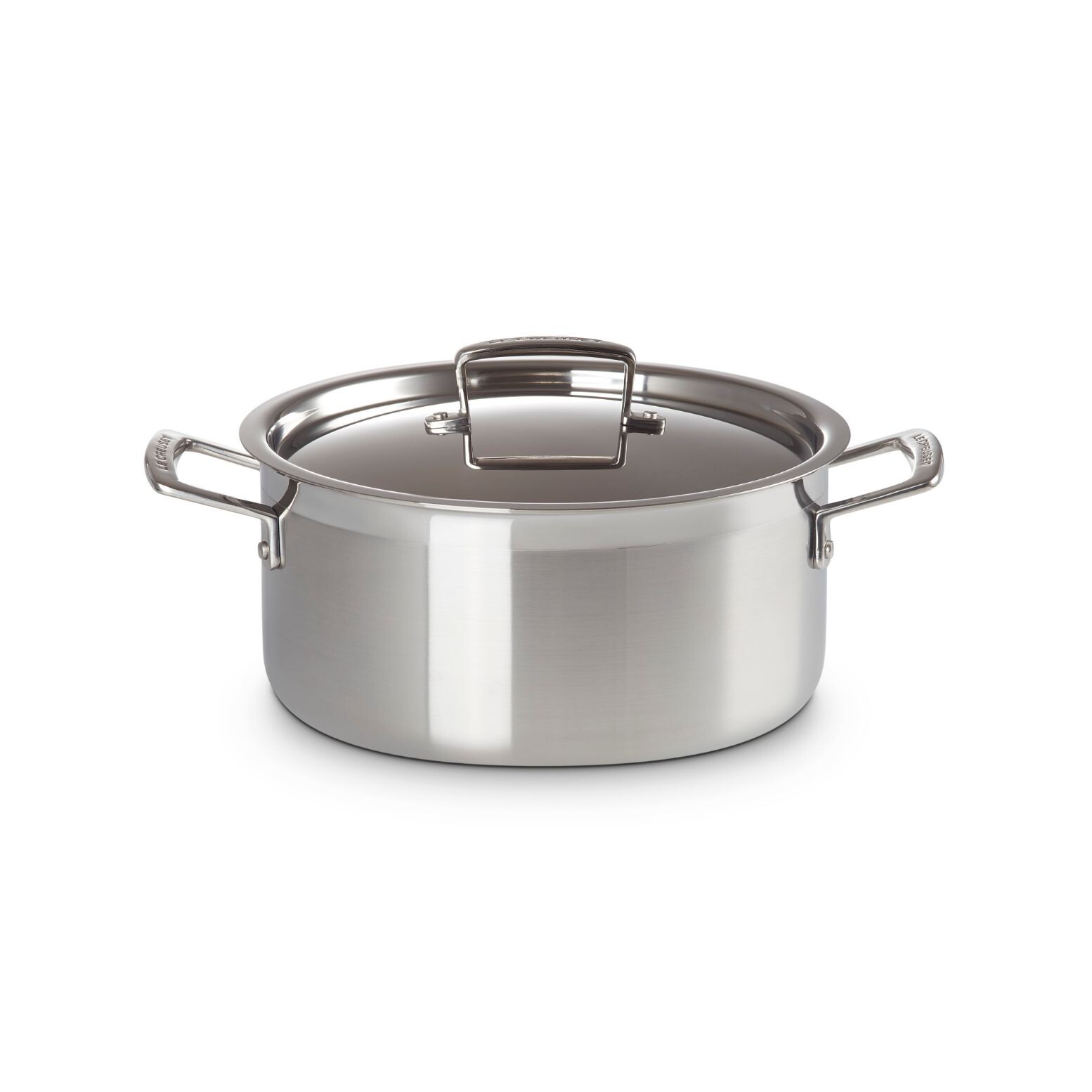 Kastrol CLASSIC 24 cm, 5,3 l, stříbrná, nerezová ocel, Le Creuset