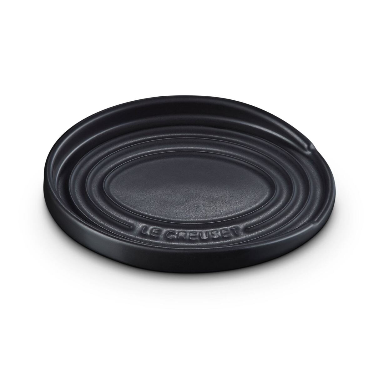 Odkládací miska na vařečky 16 cm, SATIN BLACK, kamenina, Le Creuset