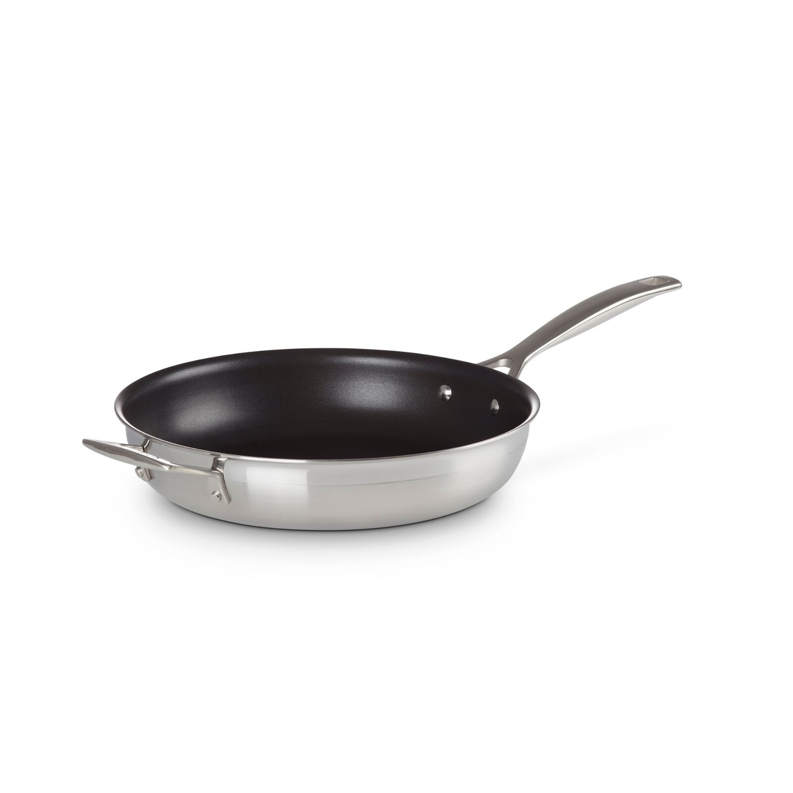Nepřilnavá pánev CLASSIC 28 cm, stříbrná, nerezová ocel, Le Creuset