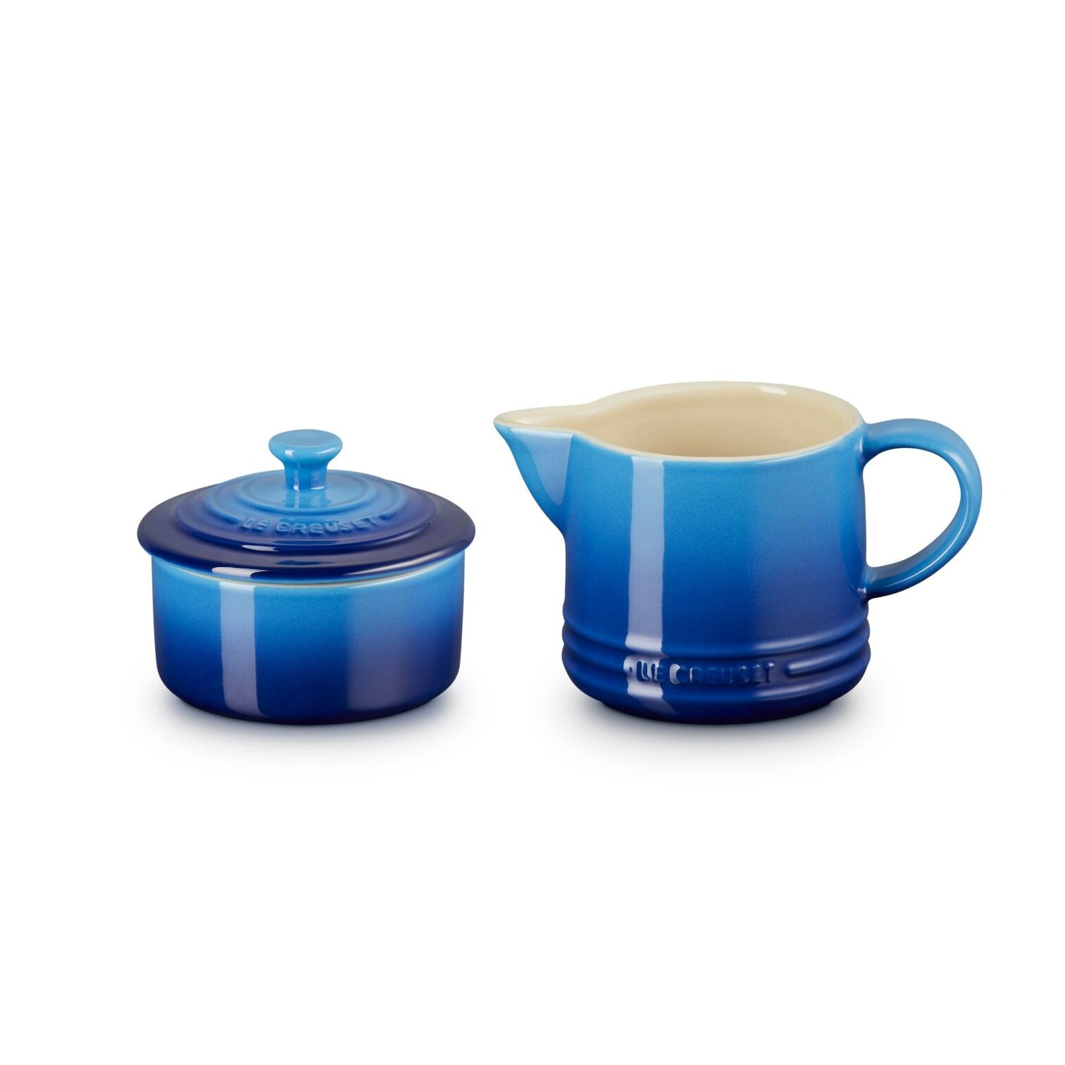 Sada cukřenky a mléčenky, sada 2 ks, AZURE, kamenina, Le Creuset