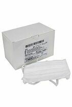 Ústenka jednorázová třívrstvá bílá s úvazky 50ks