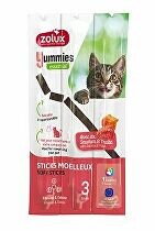 Pochoutka kočka YUMMIES losos a pstruh 3ks Zolux