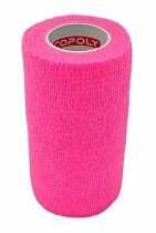 Obinadlo elast. CoPoly 10cm x 4,5m růžová NEON