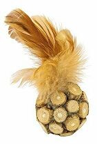 Hračka kočka Míček MATATABI s peřím 5cm HipHop