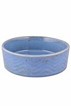 Miska keramická Zig Zag 12cm modrá 0,34l