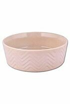 Miska keramická Zig Zag 18cm písková 1,2l