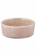 Miska keramická Zig Zag 12cm písková 0,34l