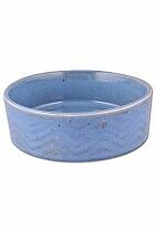 Miska keramická Zig Zag 18cm modrá 1,2l