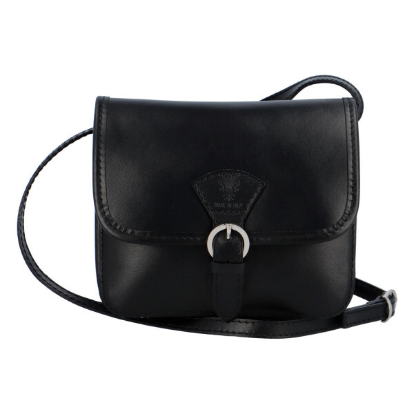 Malá kožená crossbody Julie, černá