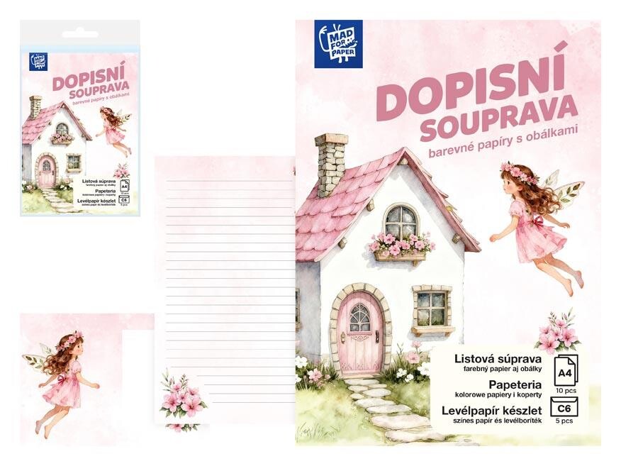 MFP 5550397 Dopisní papír barevný LUX 5+10 (Víla)