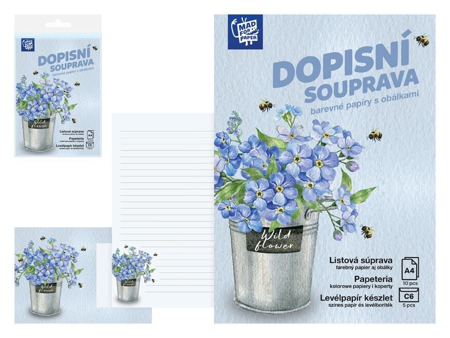 MFP 5550400 Dopisní papír barevný LUX 5+10 (Květy)