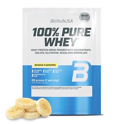 BioTech 100% Pure Whey 28 g Banana