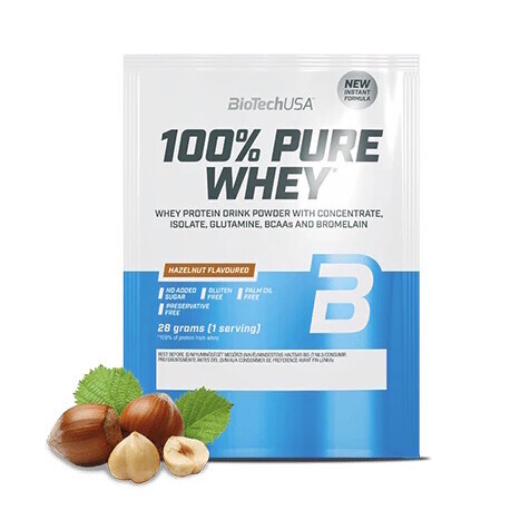 BioTech 100% Pure Whey 28 g Hazelnut