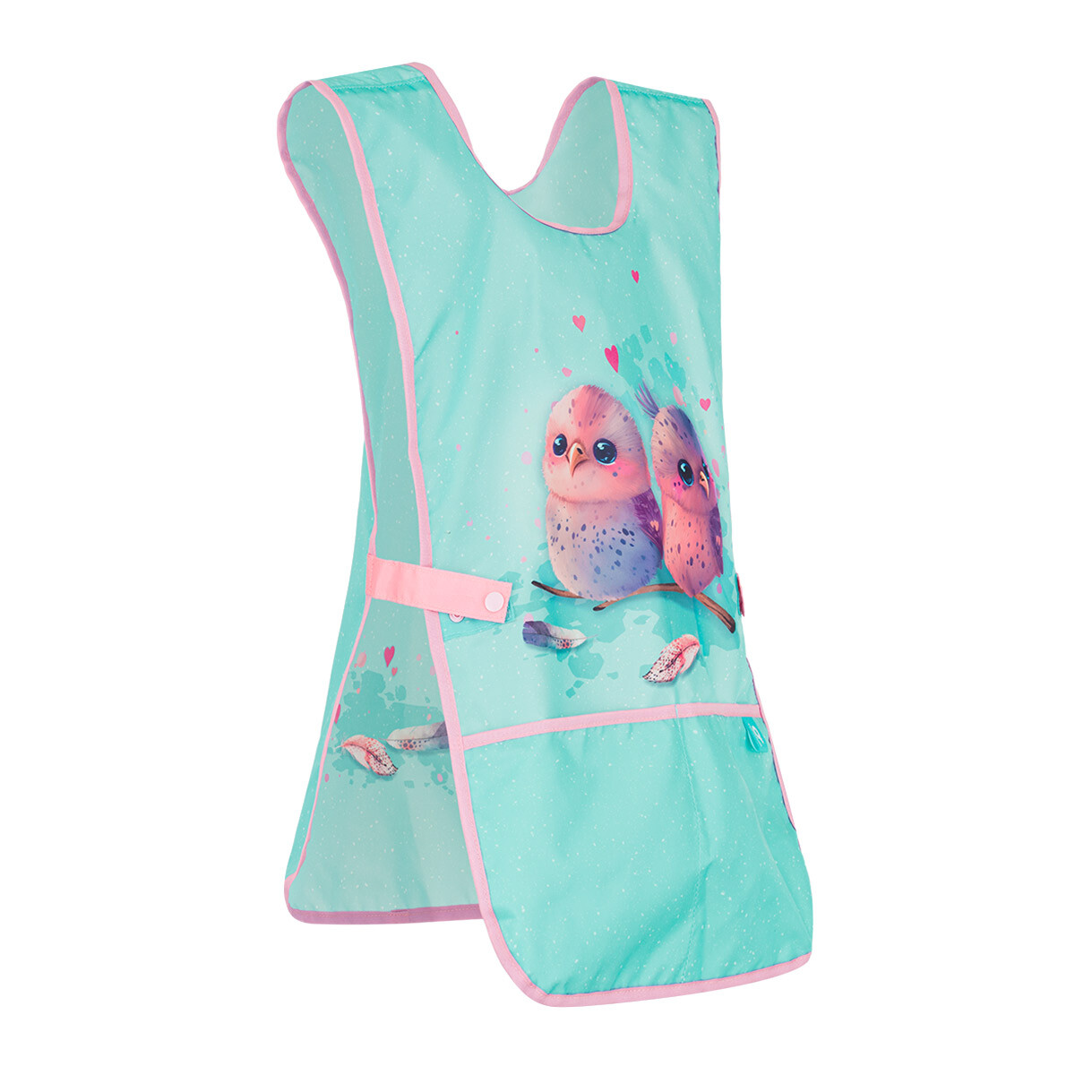 Školní zástěra do výtvarky s ptáčky Topgal ZINA 26023