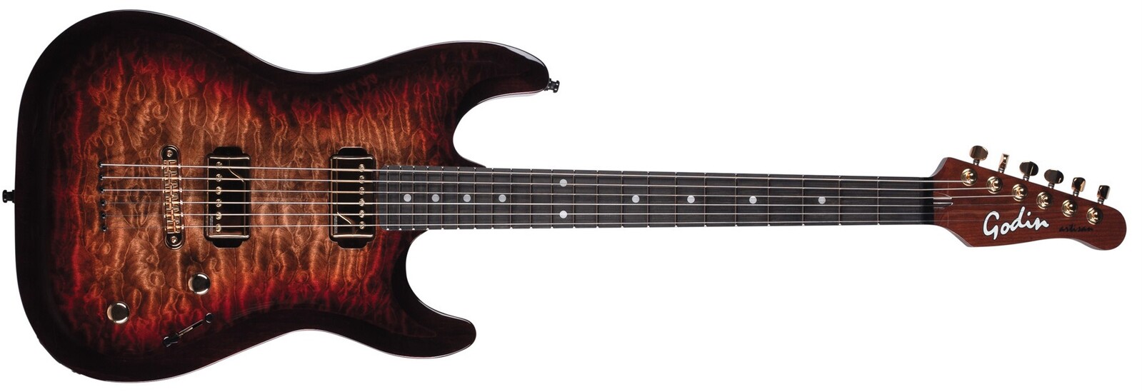Godin Artisan ST-II Whiskeyburst EN