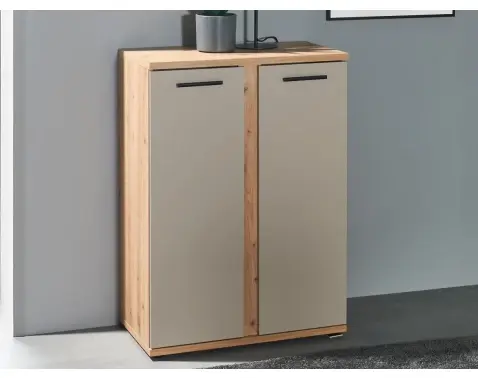 Úložná skříňka Kanada 68 cm, dub artisan/kašmírová béžová