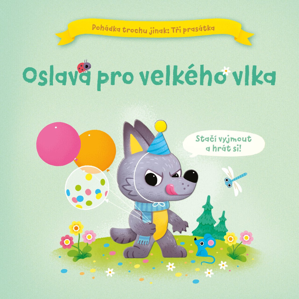 3D kniha Tři prasátka Oslava pro vlka!