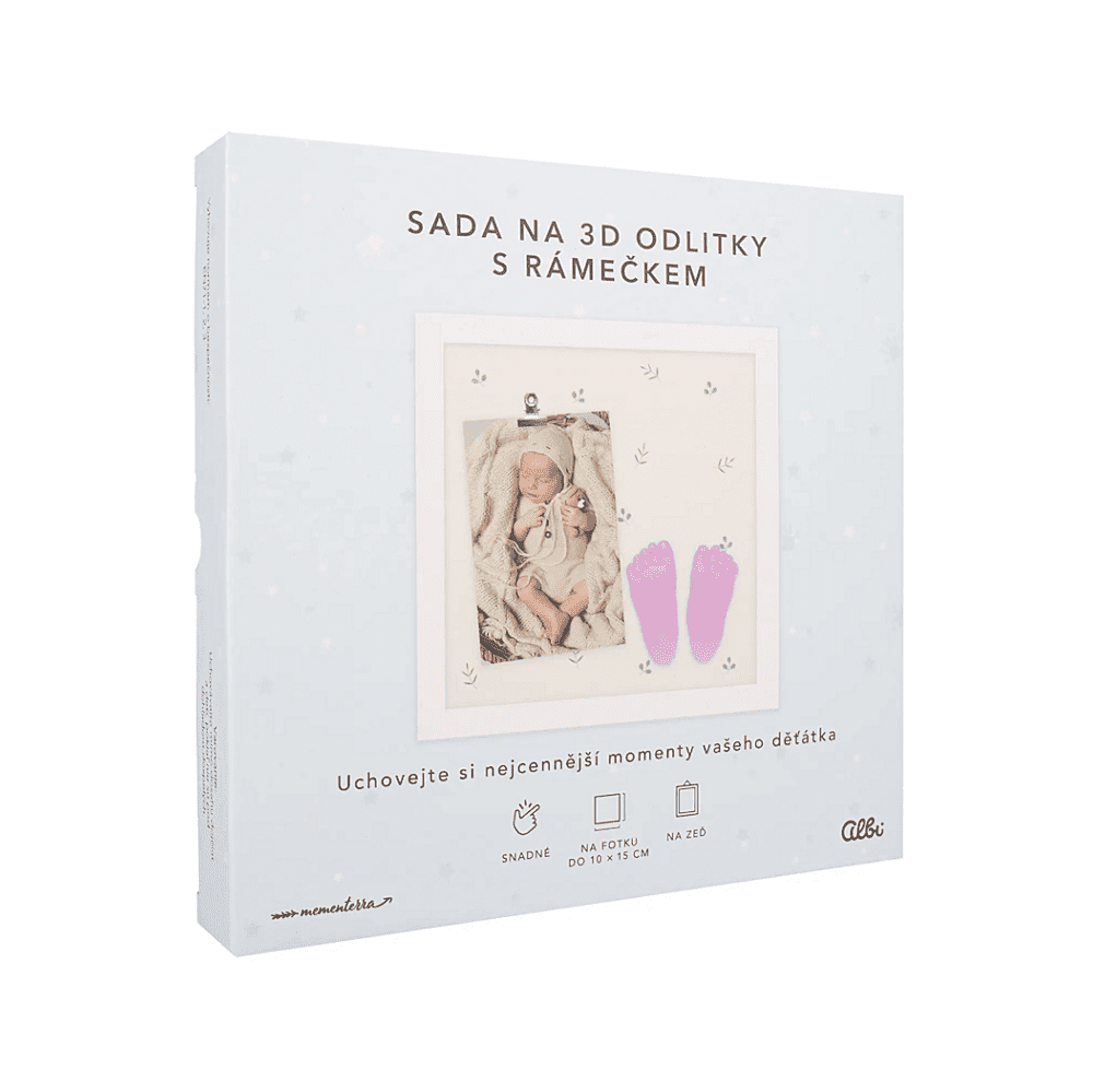 ALBI Sada na 3D odlitky s rámečkem pro holčičku