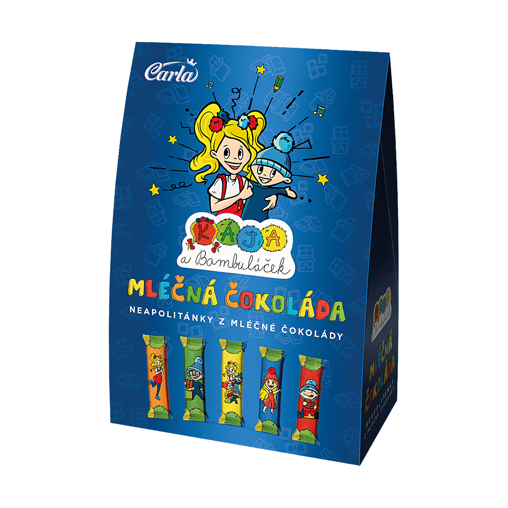 CARLA Kája a Bambuláček mléčné čokoládky 25 kusů