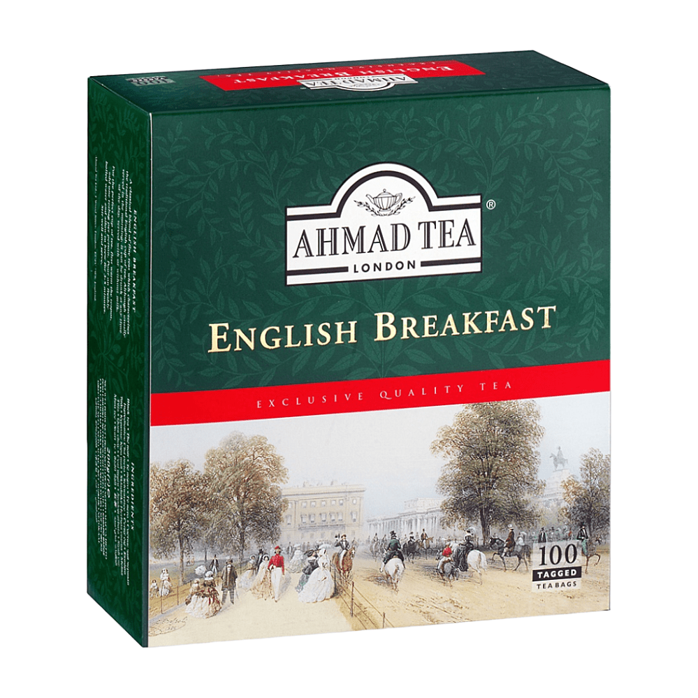 AHMAD TEA English Breakfast černý čaj 100 x 2 g, poškozený obal