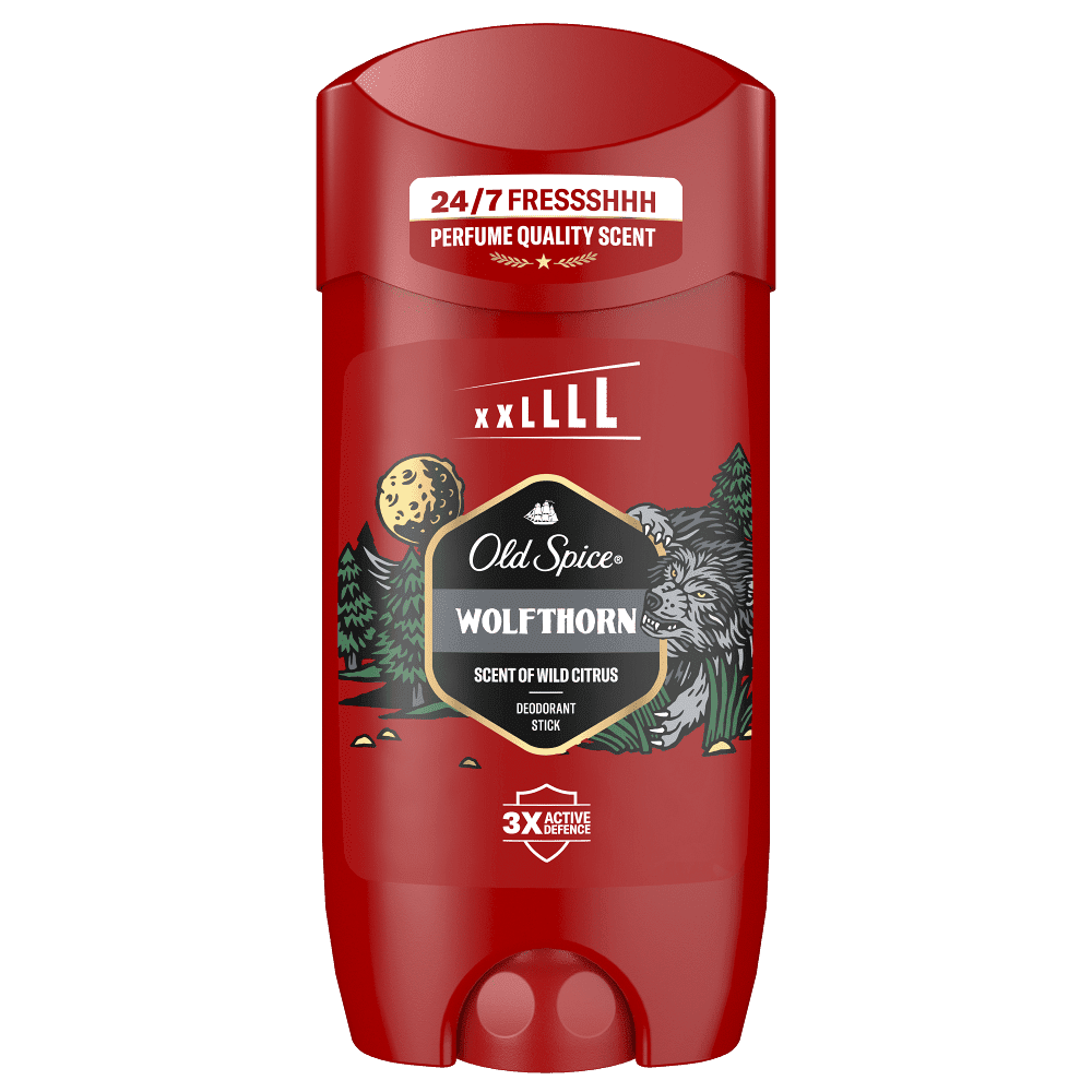 OLD SPICE Tuhý deodorant WolfThorn XXL 85 ml, poškozený obal
