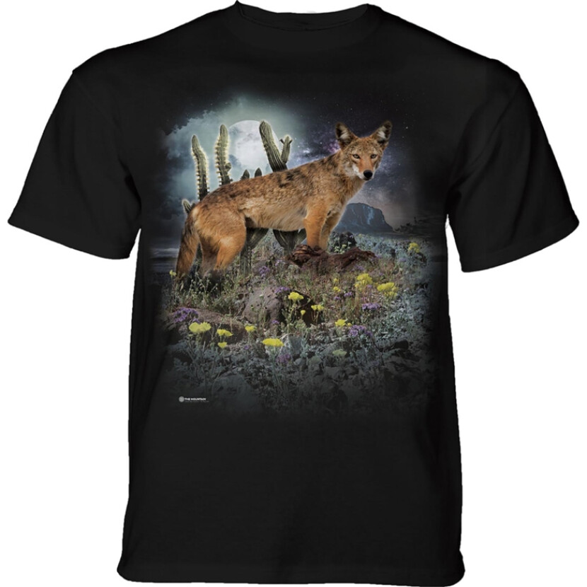 Tričko unisex The Mountain Desert Coyote (kojot) - černé, S