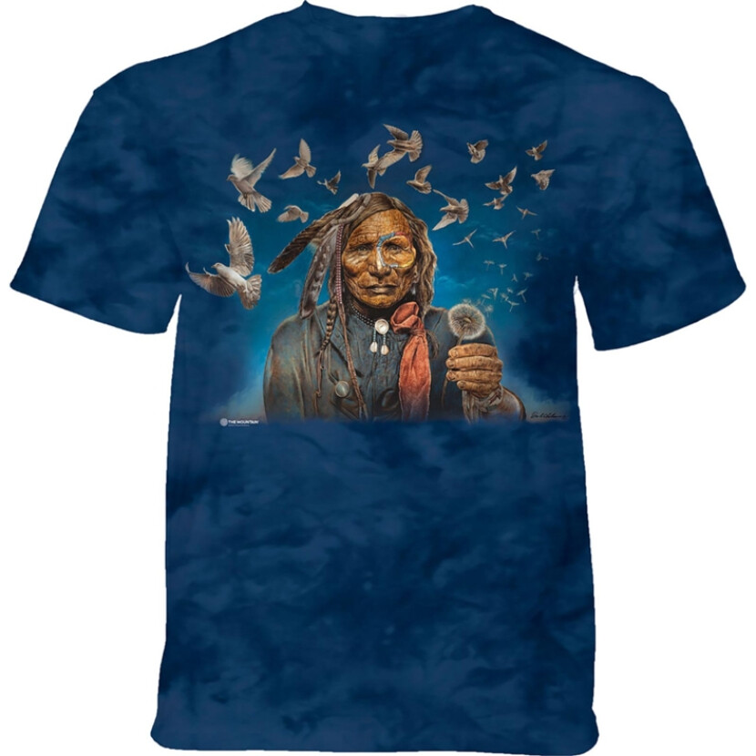 Tričko unisex The Mountain Peacemaker - modré, S