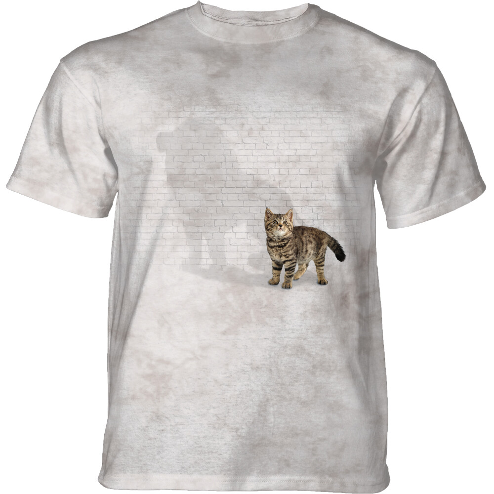Tričko unisex The Mountain Shadow Of Power Cat (kočka) - bílé, 5XL