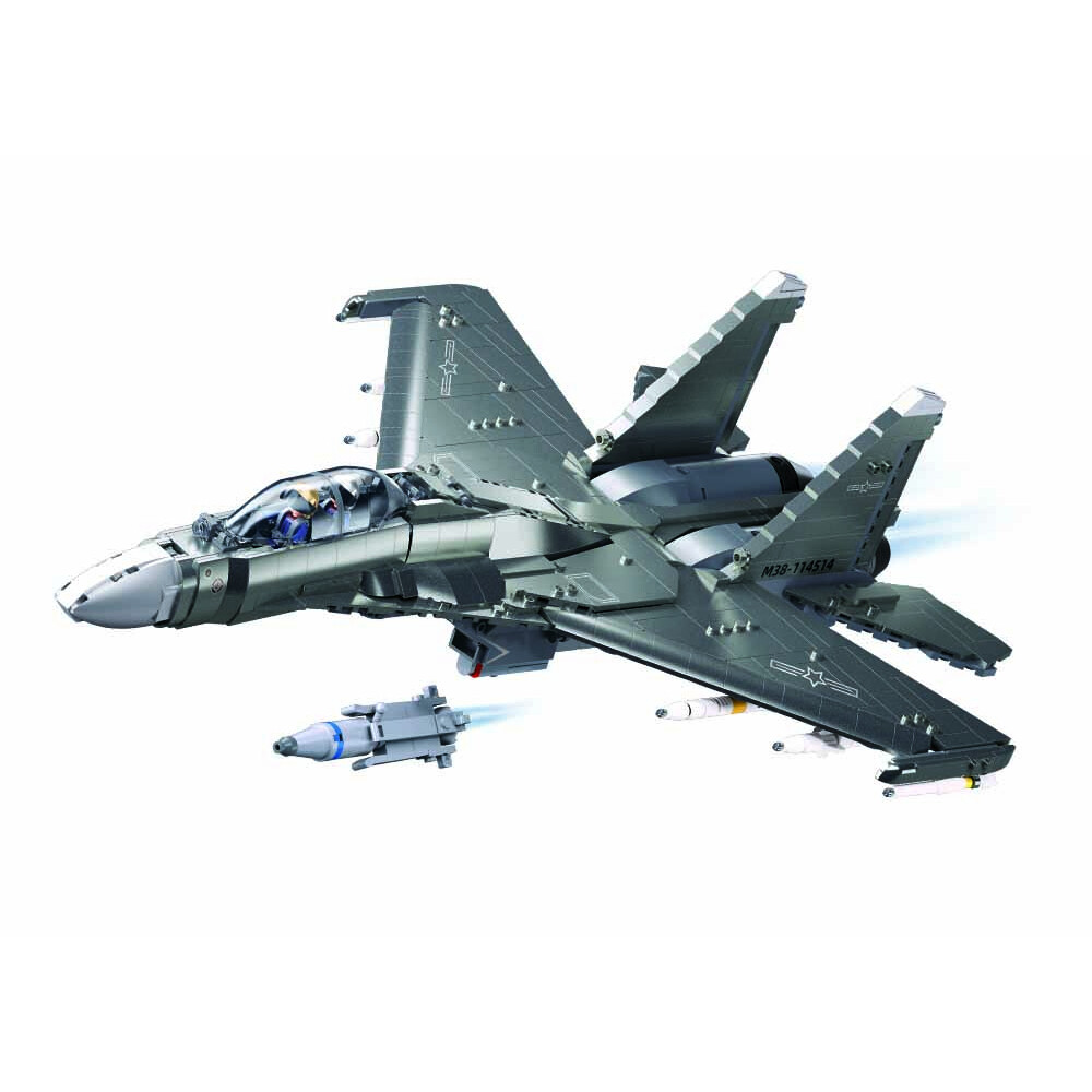 Stavebnice Sluban Model Bricks Stíhací letoun J-16 M38-B1273