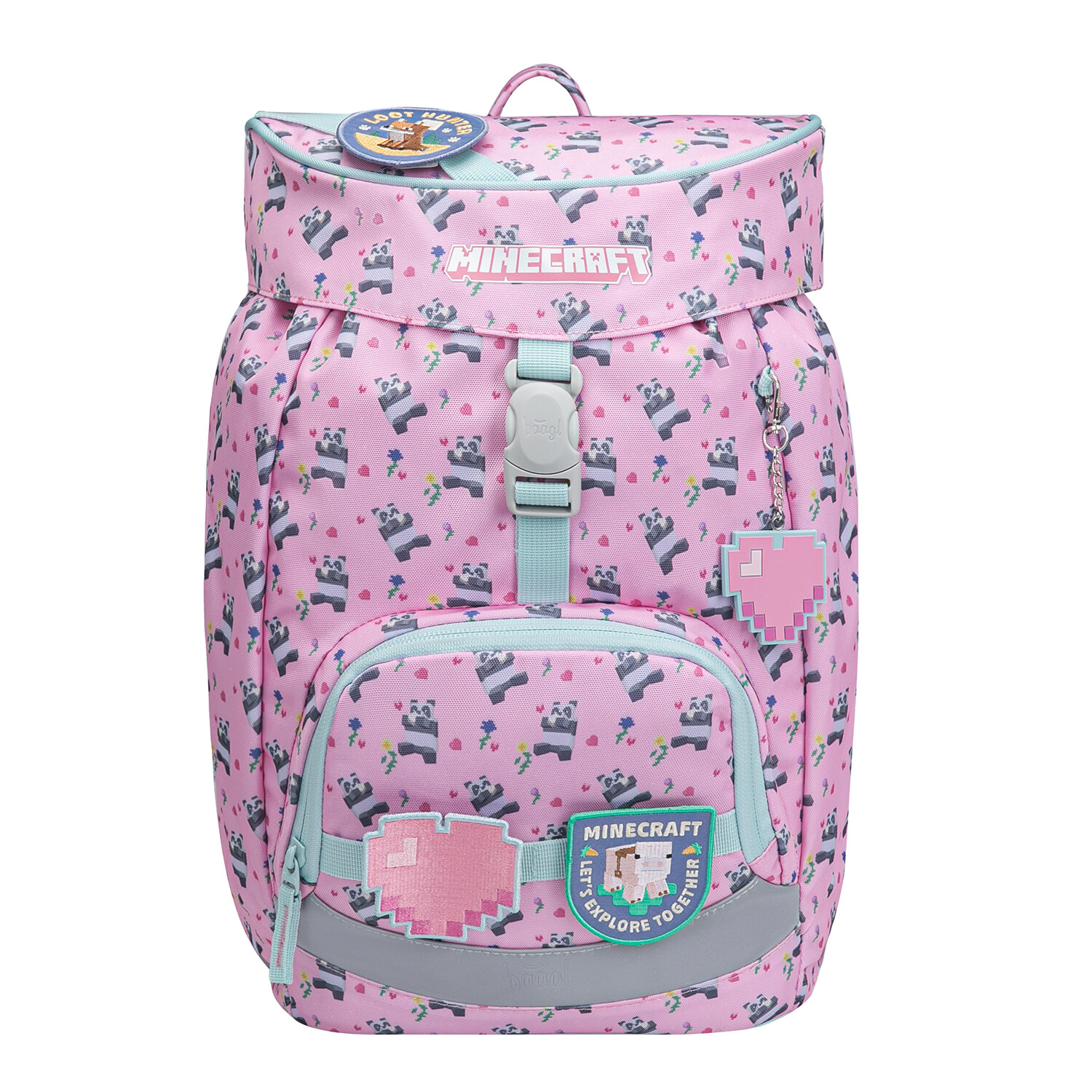 BAAGL Školní batoh Airy Minecraft Panda